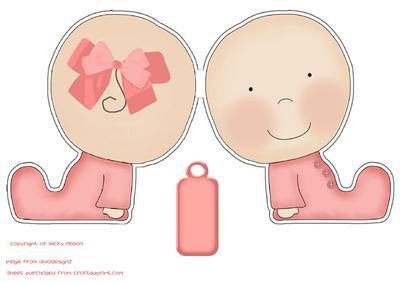 Baby Girl Double Sided Card