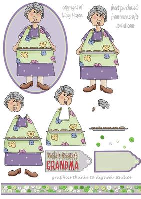 Worlds Greatest Grandma Decoupage