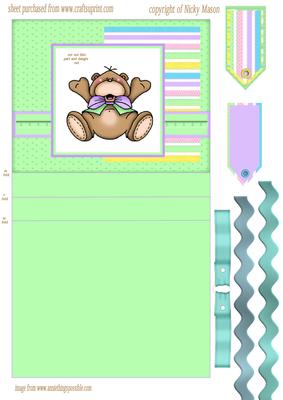 Happy Ted Tent Card