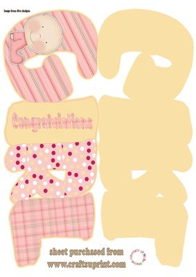 Baby Girl Word Card