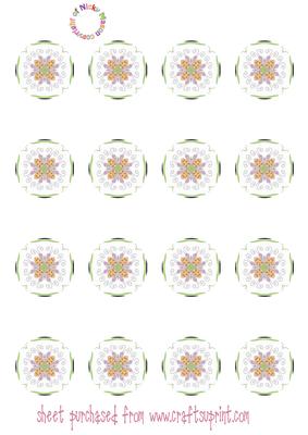 Butterfly Kisses Round Tbag Sheet