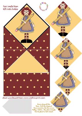 School Days Diamond Topped Spring Card