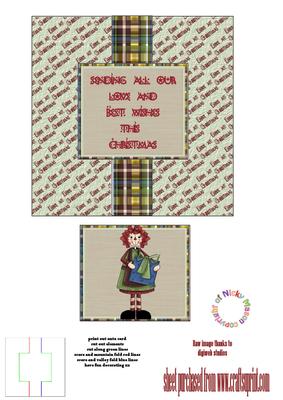 Christmas Annie Swing Card