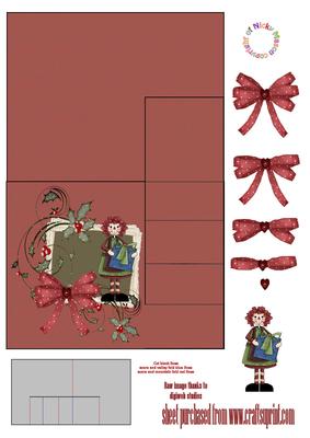 Christmas Annie Side Stepper Card