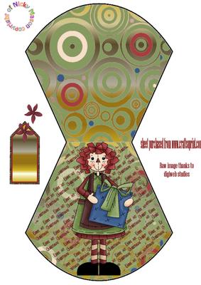 Christmas Annie Wobble Card