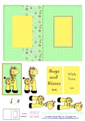 Geoffrey Giraffe Fold Back Card