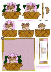 Baby in a Basket Card Front
