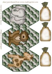 Jungle Buddies Trifold Card