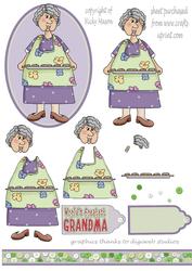 Worlds Greatest Grandma Decoupage