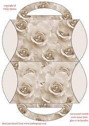 White Rose Pillowbox Bag