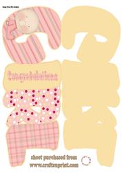 Baby Girl Word Card