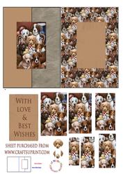 Puppies Galore Fold Back Card