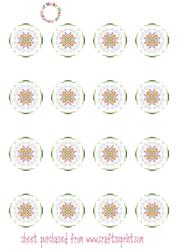 Butterfly Kisses Round Tbag Sheet