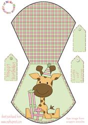 Giraffe Wobble Card