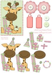 Giraffe Decoupage