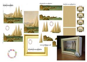Schooner Yacht Scenic Card