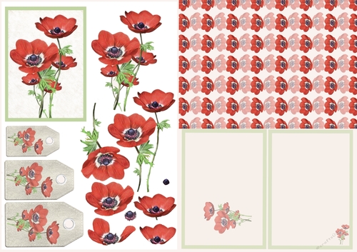 Memorial Poppy Card Kit