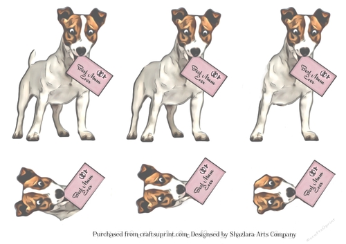 Jack Russel Mothers Day Decoupage 