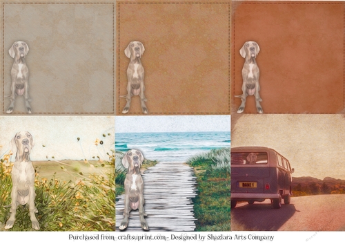 Great Dane Scrapbook Paper