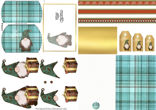 Christmas Gnome Card Kit