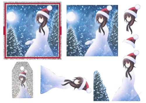 Christmas Anime Santa Girl