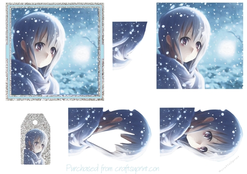 Christmas Anime Ice Girl