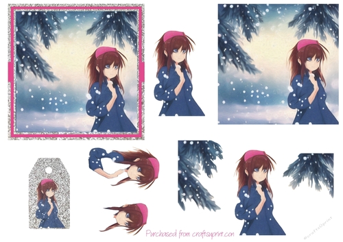 Anime Christmas Girl