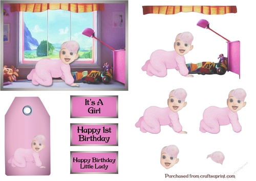 Baby Girl Card