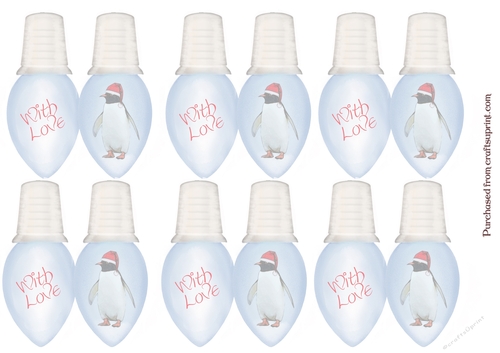 Christmas Light Presents Tags
