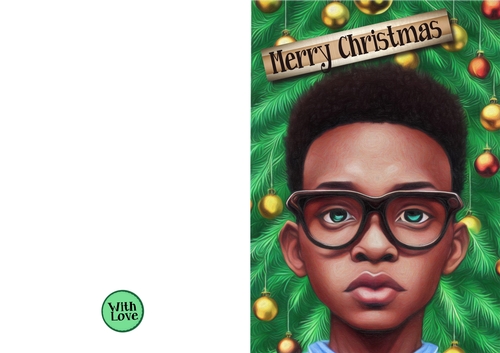 Young Boy Quick Christmas Card