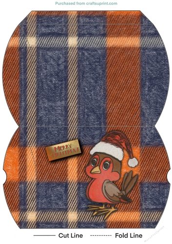Christmas Robin Pillow Box