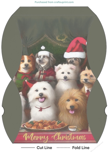 Christmas Dog Pillow Box