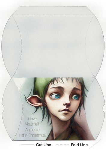 Christmas Elf Pillow Gift Box