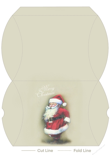 Santa Claus Pillow Gift Box