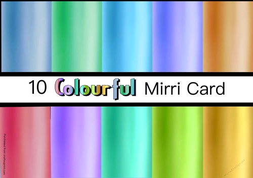 10 Colourful Faux Mirri Papers