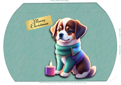 Christmas By Candle Light Pup