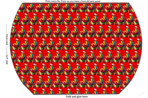 Christmas Parrot Pillow box