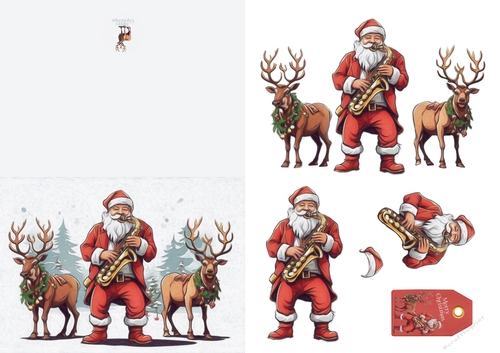 Rock N Roll Santa Sax