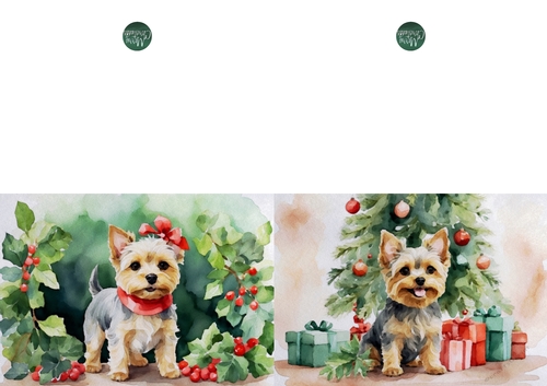 Yorkshire Terrier Watercolour Quick Cards