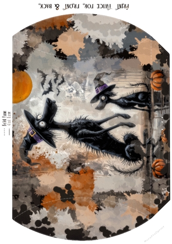 Scruffy Dogs Halloween Gift/Pillow Box