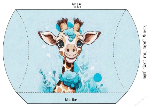 Jerry Giraffe Gift Pillow Box