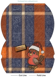 Christmas Robin Pillow Box