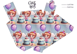 Birthday Girl Cake Box