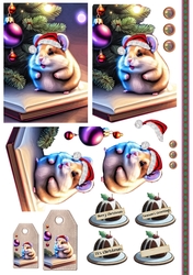 Christmas Hamster Card Sheet