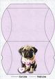 Cute Valentines Pug Pillow Gift Box