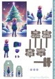 Young Boys Magical Christmas Card Sheet