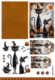 Scruffy Halloween Cat Card Sheet