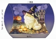 Halloween Witch Cat — Pumpkin Pillow Box Template,
