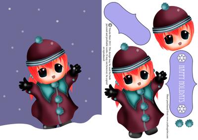 Girl Catching Snow
