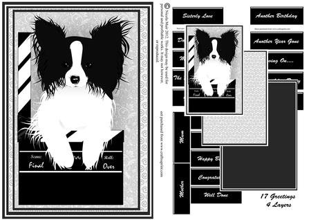 Papillon with Clapper Movie Card Kit